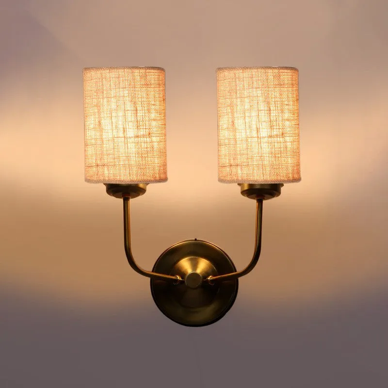 Lumoire Duo Metal Wall Lamp - Gold,Beige media 6