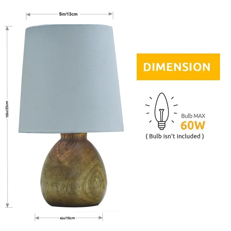 PureVista Wooden Table Lamp - White media 9
