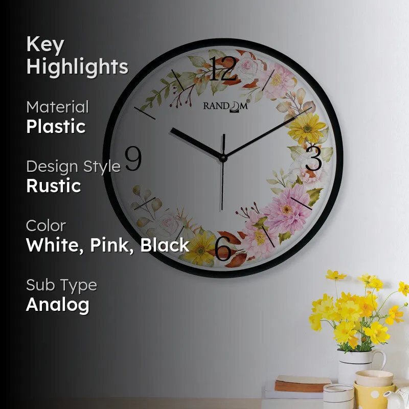 Luke Floral Wall Clock media 2