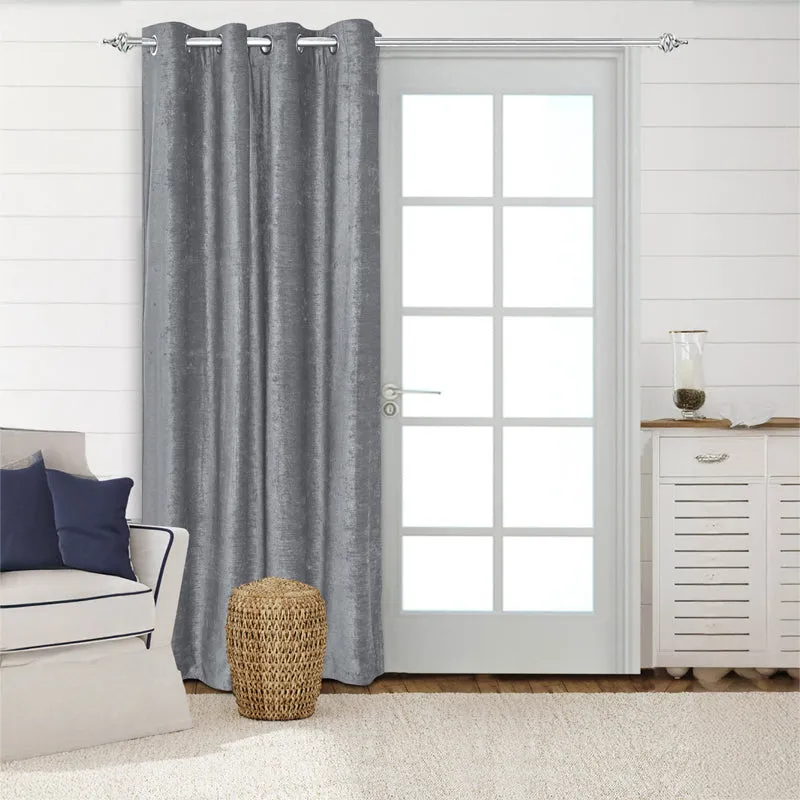Saral Home Auriel Blackout Curtain - Grey media 1