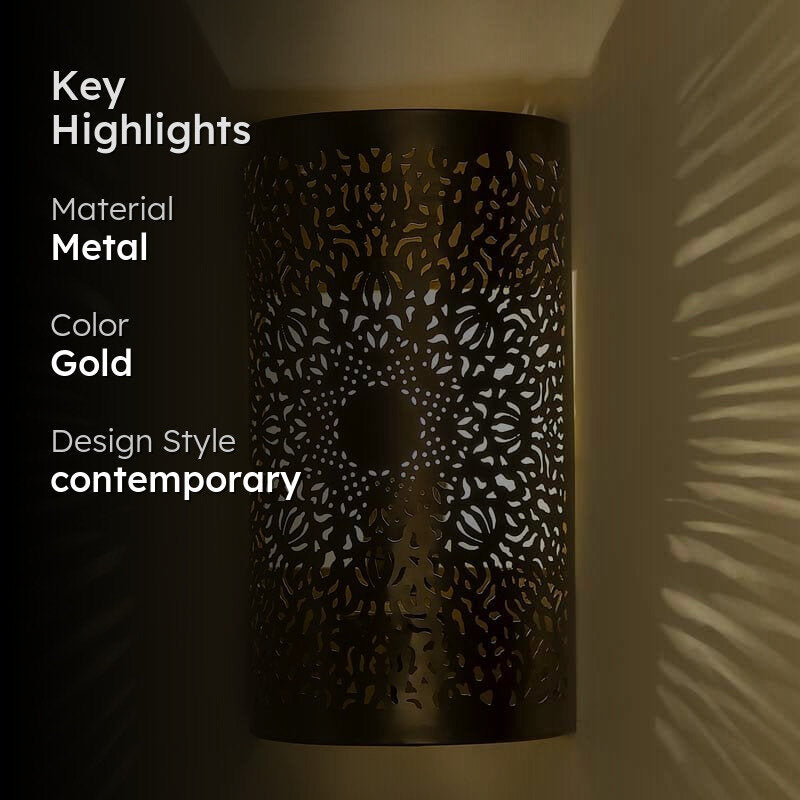Salma Metal Wall Lamp media 2