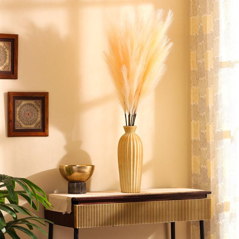 Artificial Realistic Pampas Sticks (Beige) - Set Of Three media 3