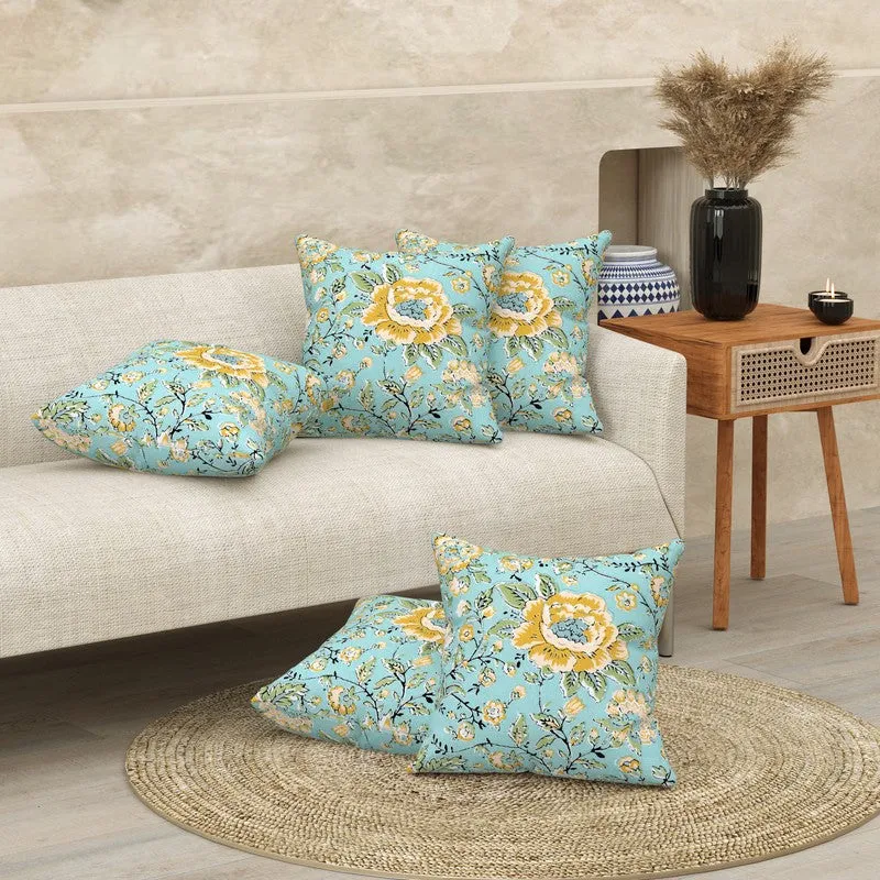 EmbroiPetal Cushion Covers - Set Of Five media 1