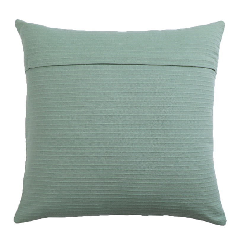 Lost In Lisboa Solid Cotton Cushion Cover (Grey) - Set Of Two media 6