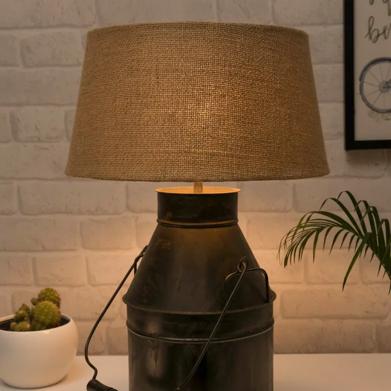 Milkman Fabric Table Lamp - Brown,Black media 1