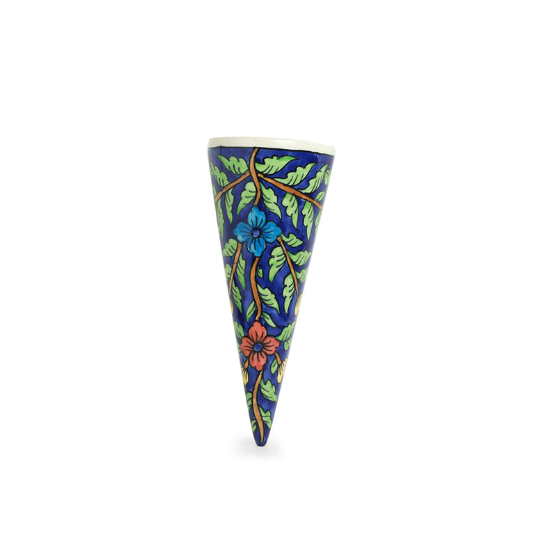 Flora Cone Handpainted Wall Planter - Set Of Two media 4