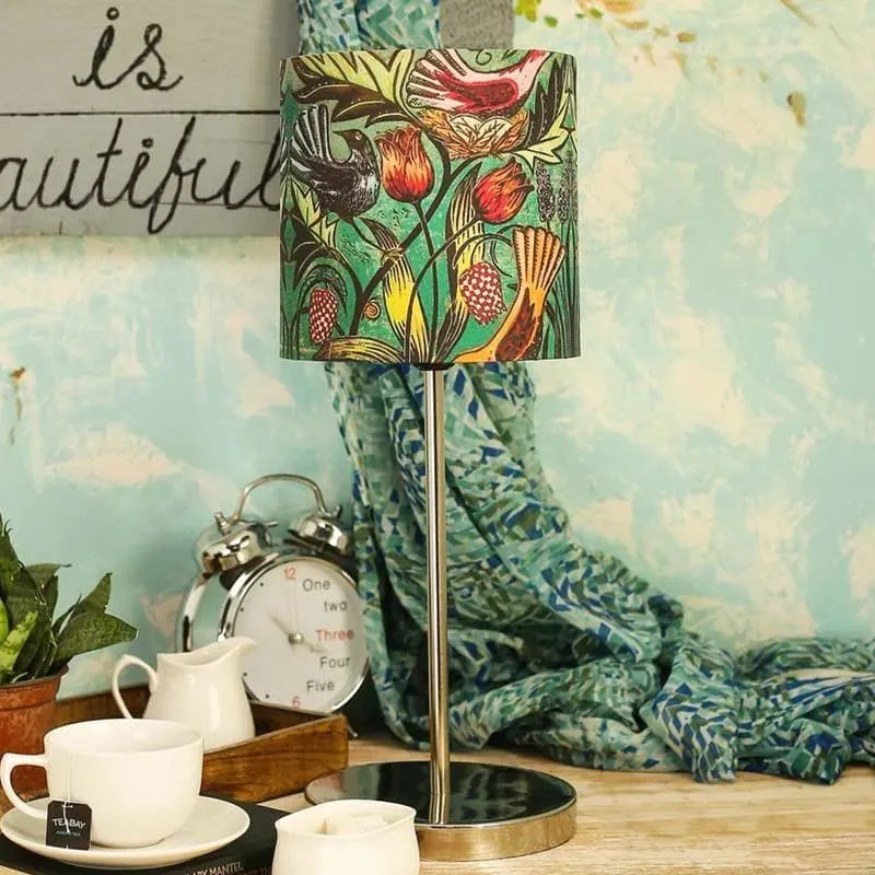 Utopia Metal & Fabric Table Lamp - Multicolor media 4