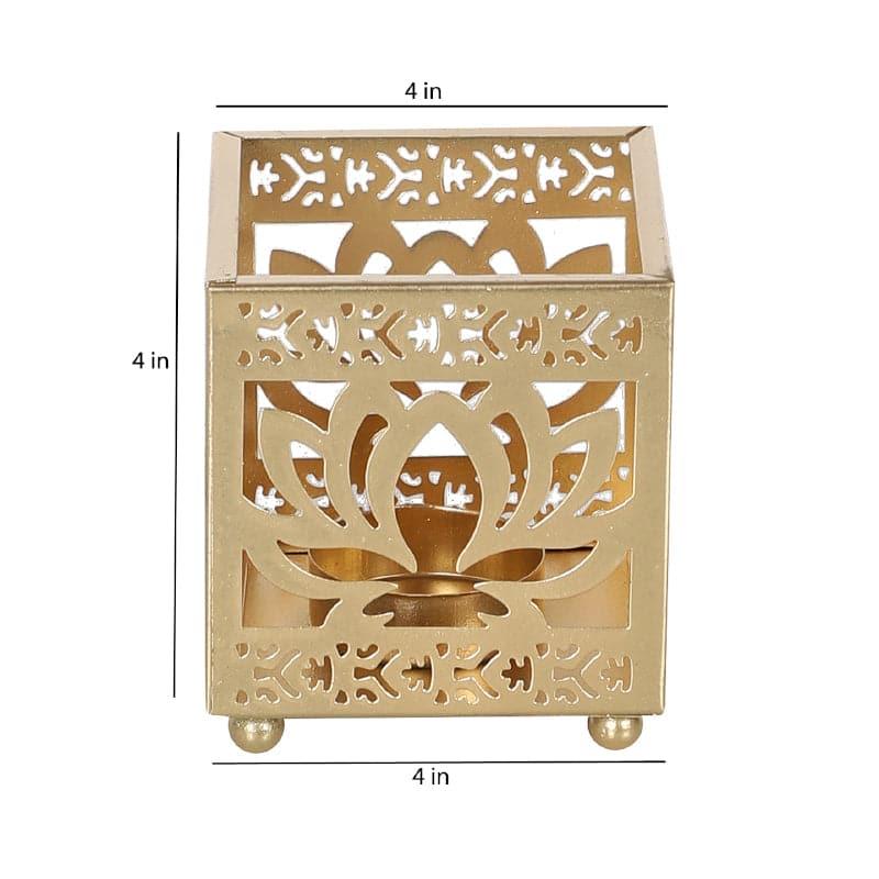 Ambuja Ethched Tealight Candle Holder - Set Of Four media 6