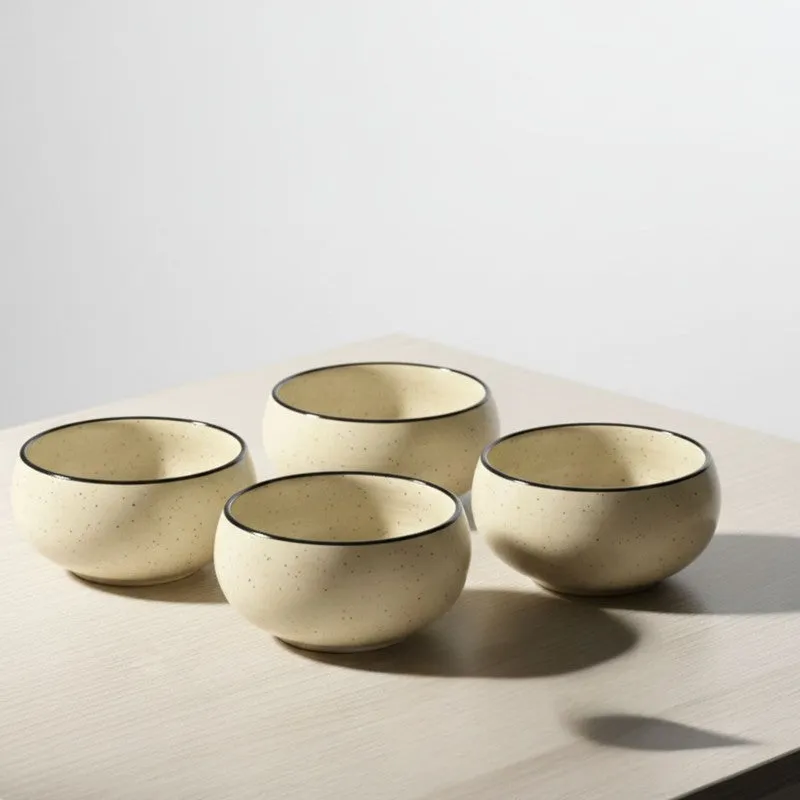 Culine Ceramic Snack Bowls (White, 150 mL Each) - Set Of Four media 6