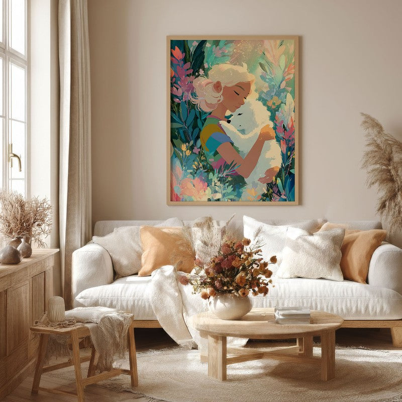 Tendera Canvas Wall Painting With Brown Frame