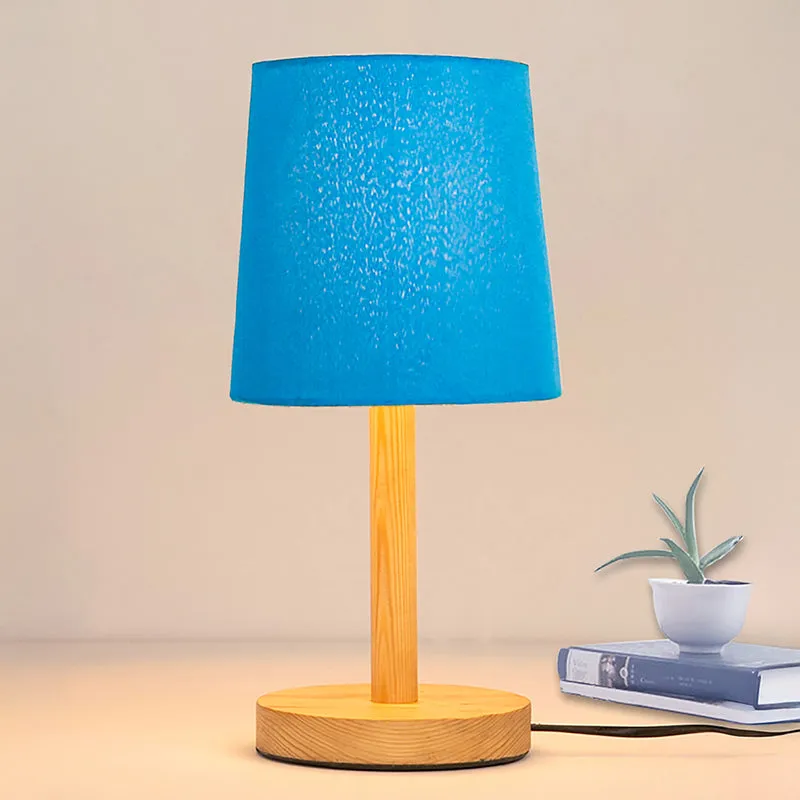 Serafine Fabric Table Lamp - Blue,Brown media 3