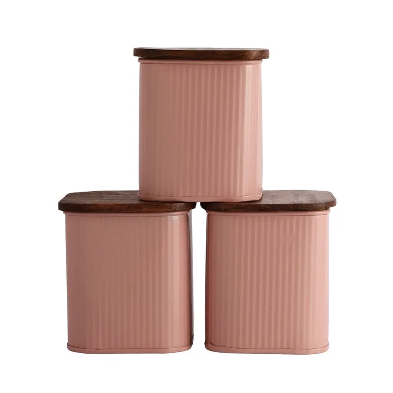 Grain Keeper Container (Pink,1500 mL Each) - Set Of Three media 4