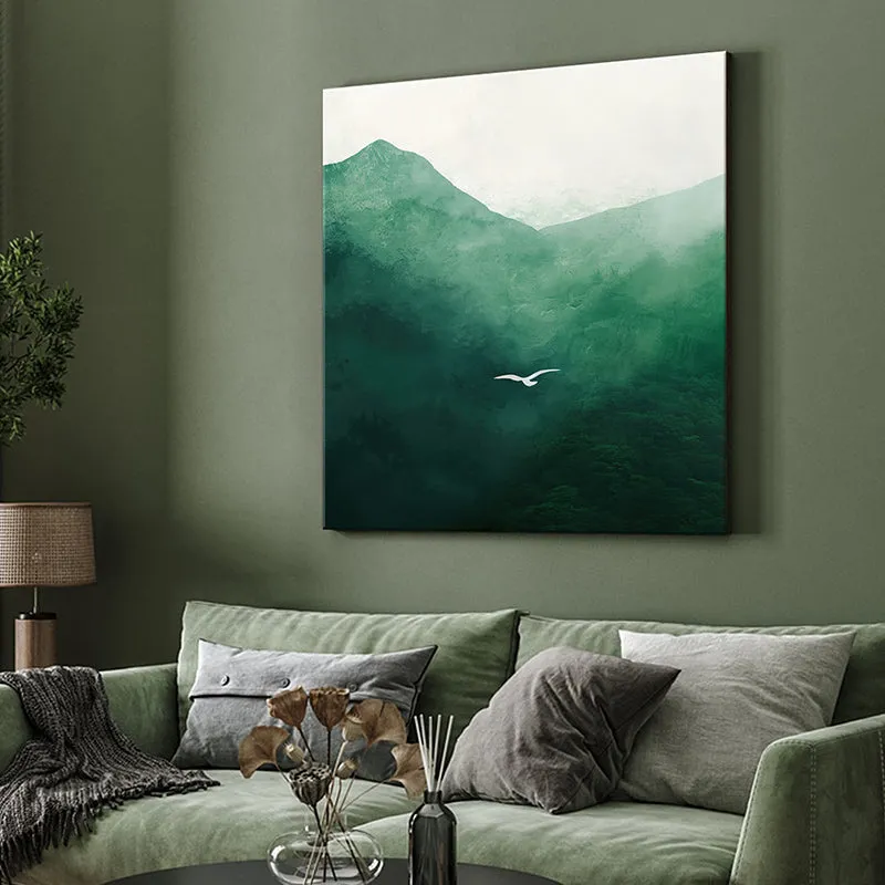 Mountain Bird Poly Canvas Wall Painting media 4