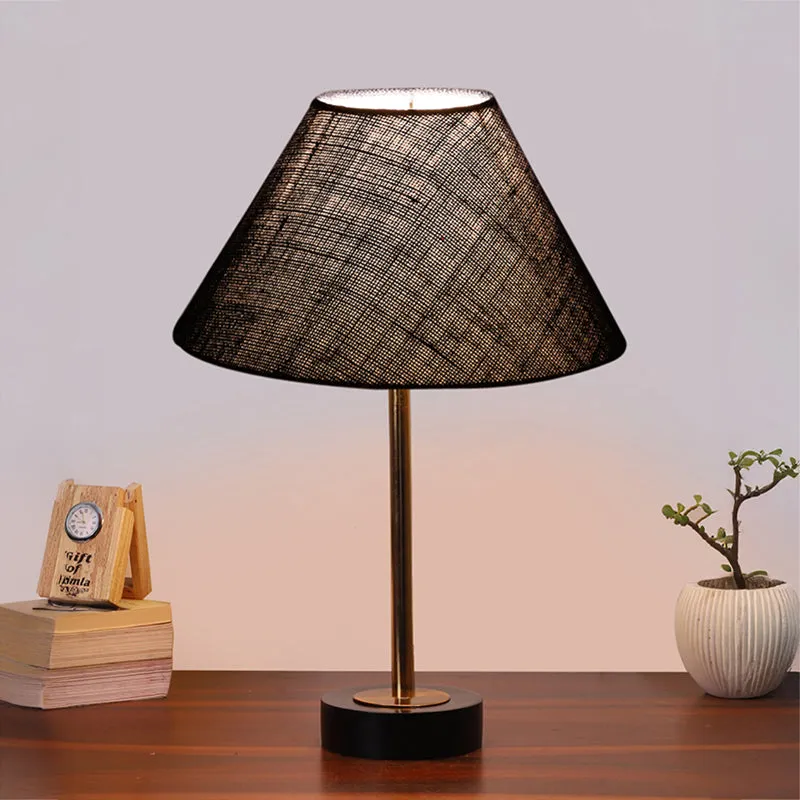 Sienna II Rodin Wooden Table Lamp - Blue,Gold,Black media 2