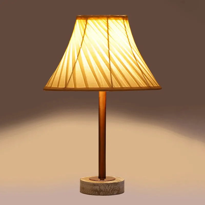 Twistra Rodin Wooden Table Lamp - Ivory,Copper,White media 6