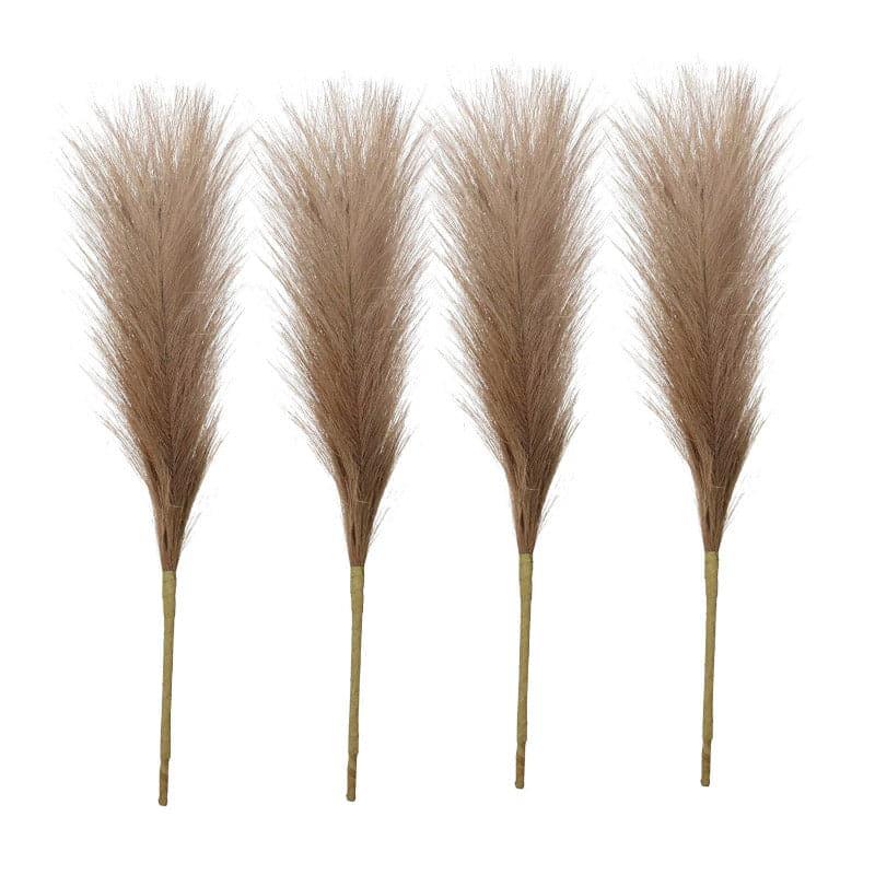 Faux Comet Pampas Grass (Brown) - Set Of Four media 4