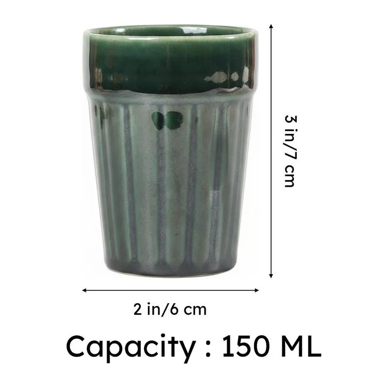 Nicoletta Ceramic Kulhad (Green) -150 mL media 7