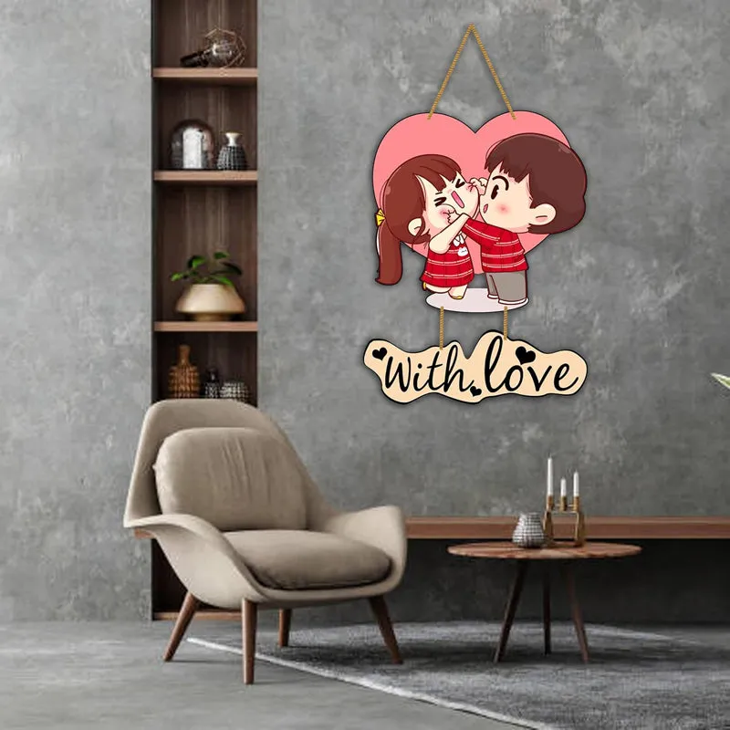 Couple With Love I Polyester & MDF Wall Hanging media 3