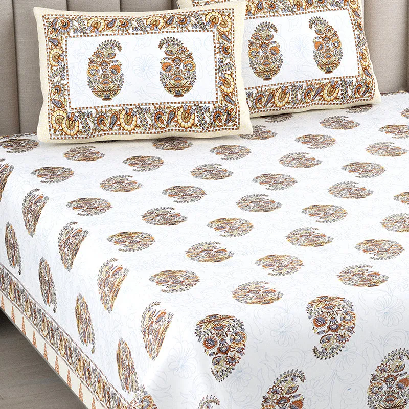 Paisley Dream Cotton Bedsheet (Multicolor) - 144 TC media 3