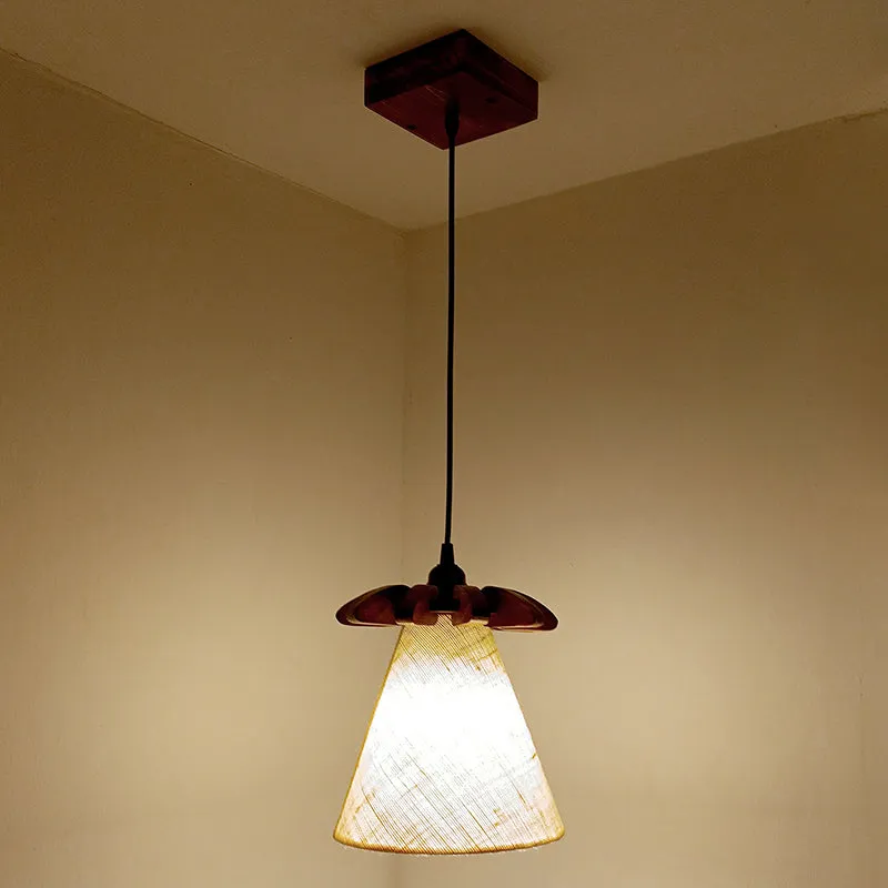 Levite Single Wooden Ceiling Lamp media 5