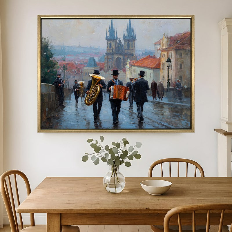 Cathedral Canvas Wall Painting With Frame