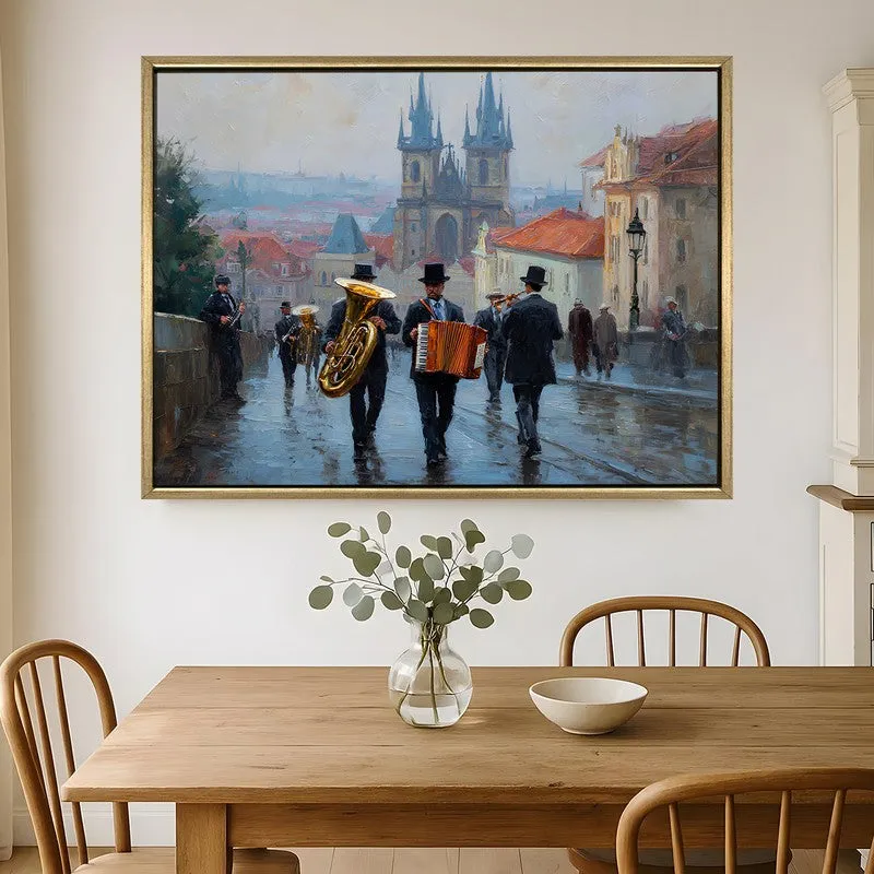 Cathedral Canvas Wall Painting With Frame media 1