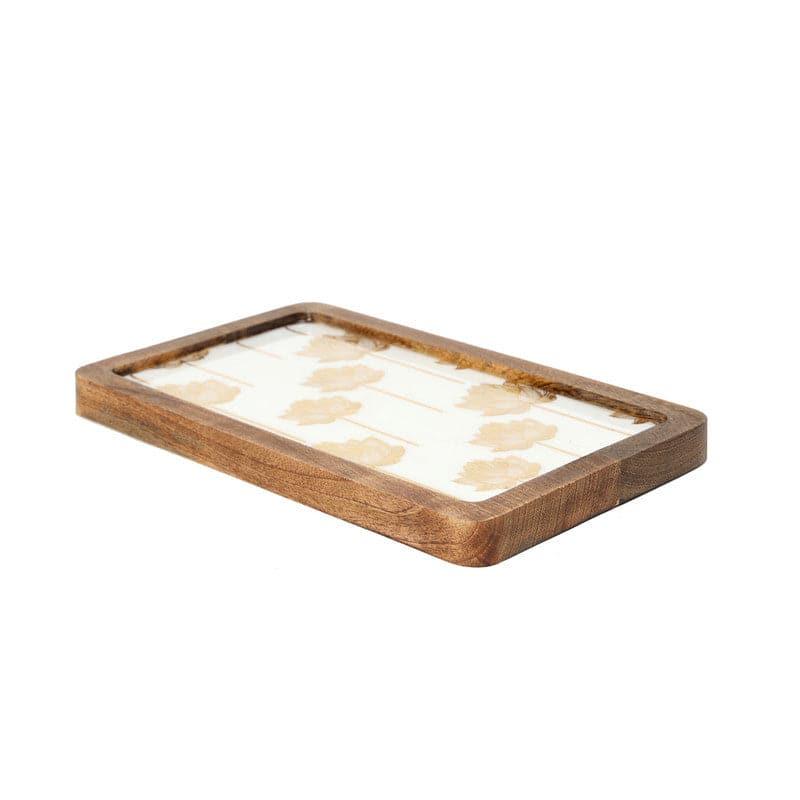 Jeannine Leafy Wood Platter media 4