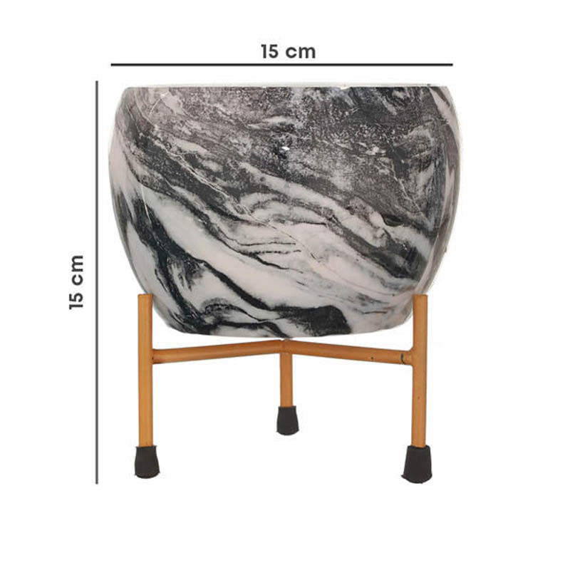 Aniya Handcrafted Planter With Stand - Four Piece Set media 9