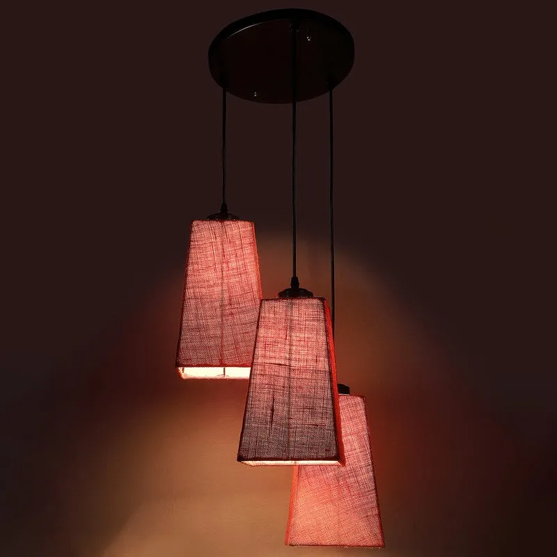 Shadowlux Triple Metal Ceiling Lamp - Pink media 7