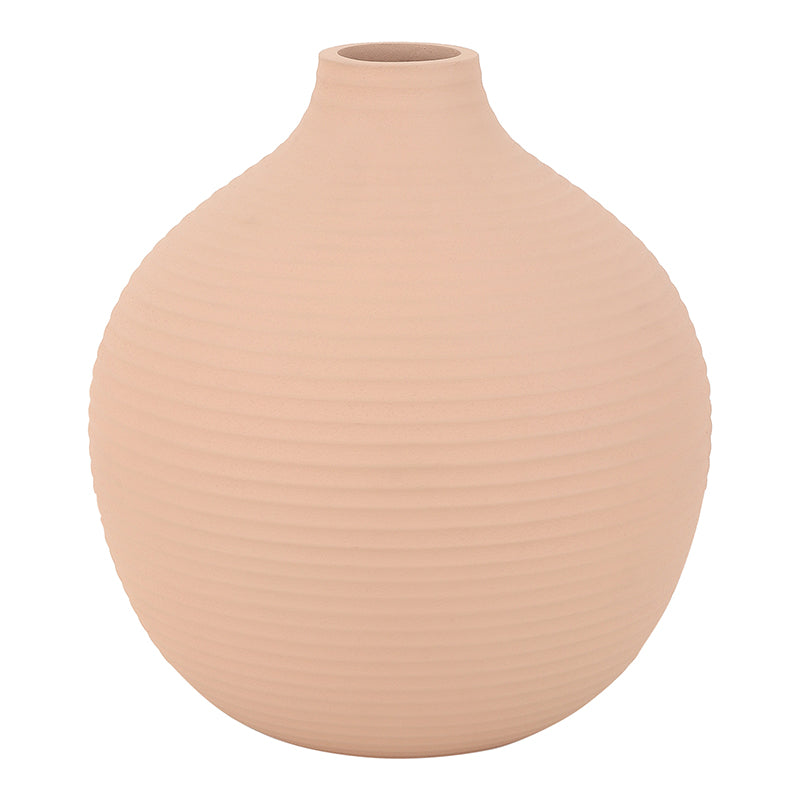 Vesare Curve Aluminium Vase - Peach media 3