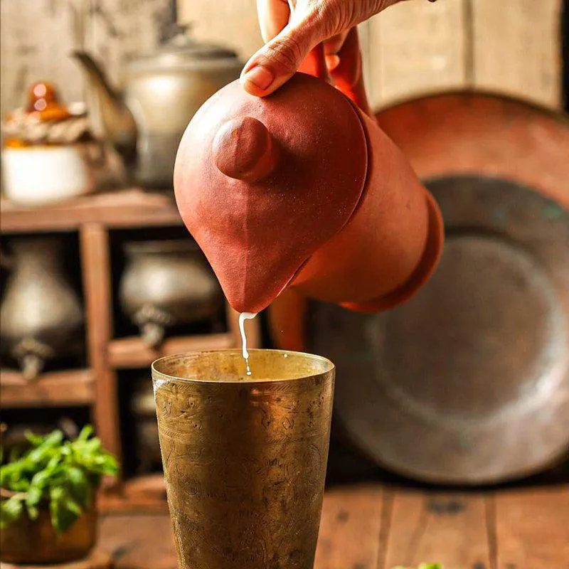 Arda Handmade Terracotta Jug - 800 ML media 4