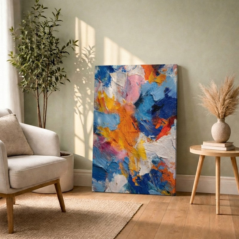 Abstract Color Fusion Canvas Wall Art