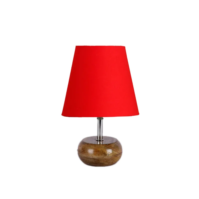 Astrova Fabric Table Lamp - Red,Brown media 4