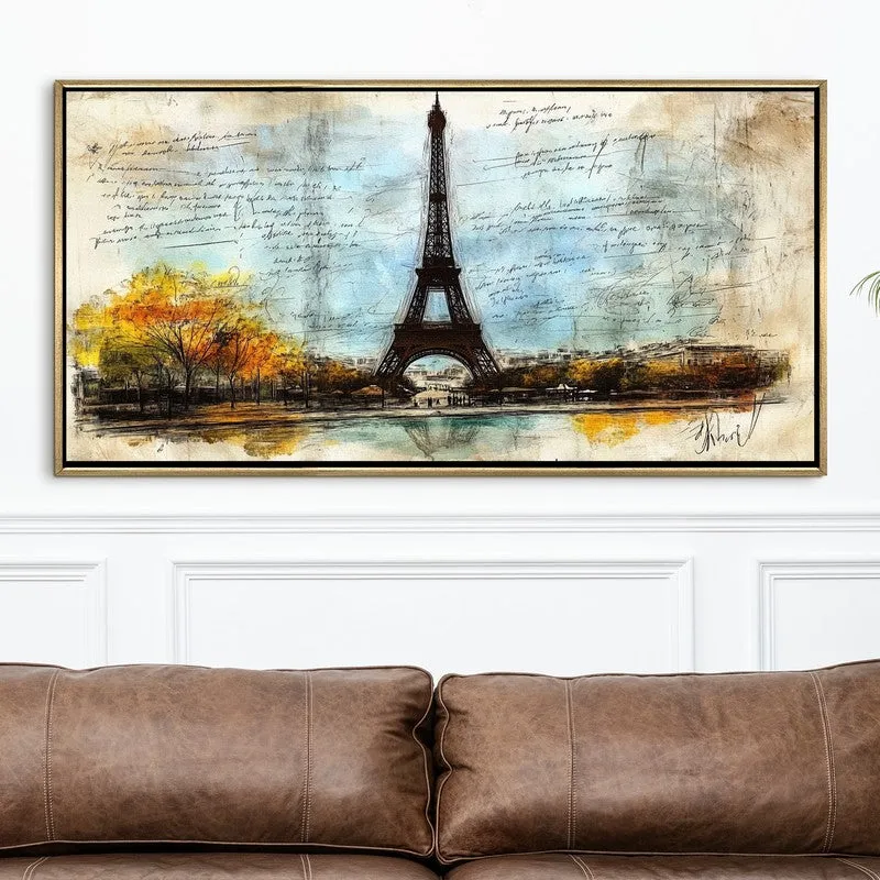 Parisian Canvas Wall Painting With Frame media 4