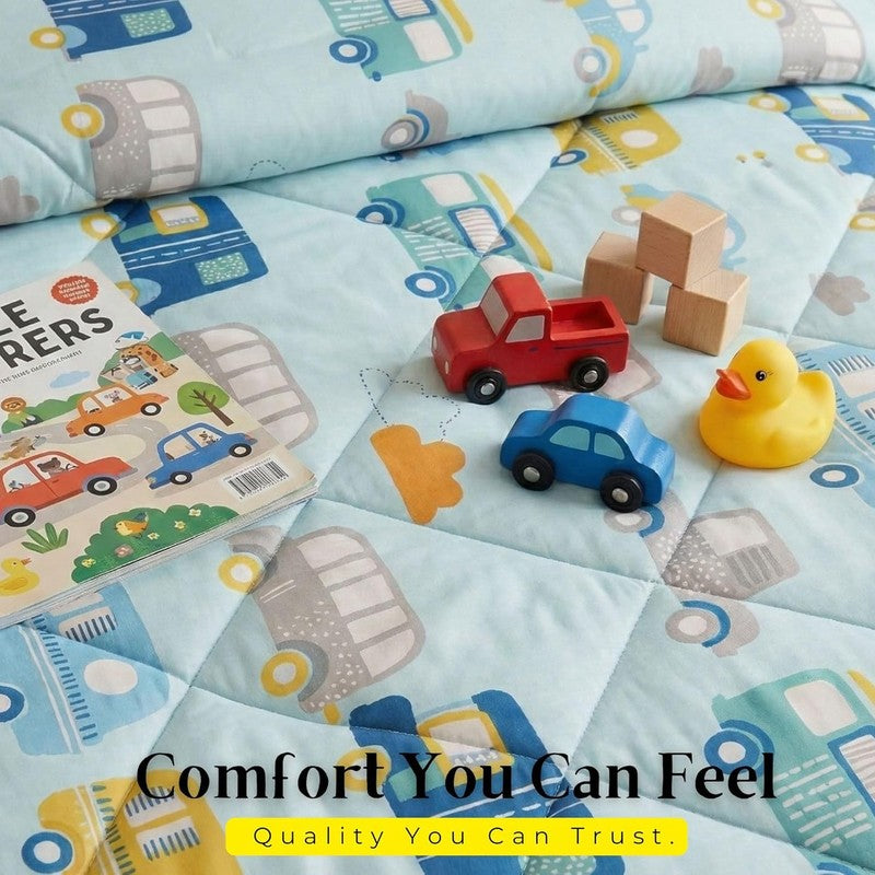 Speedy Wheels Microfiber Kids Comforters - 150 GSM media 5