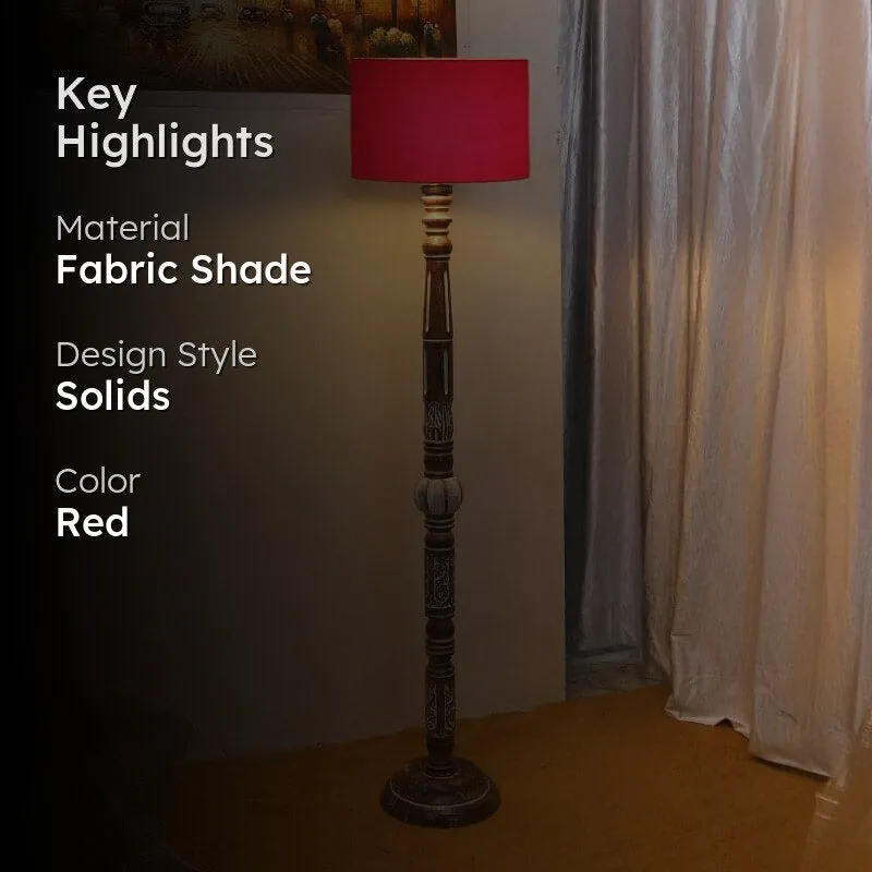 Colton Dona Floor Lamp - Cherry Red media 2