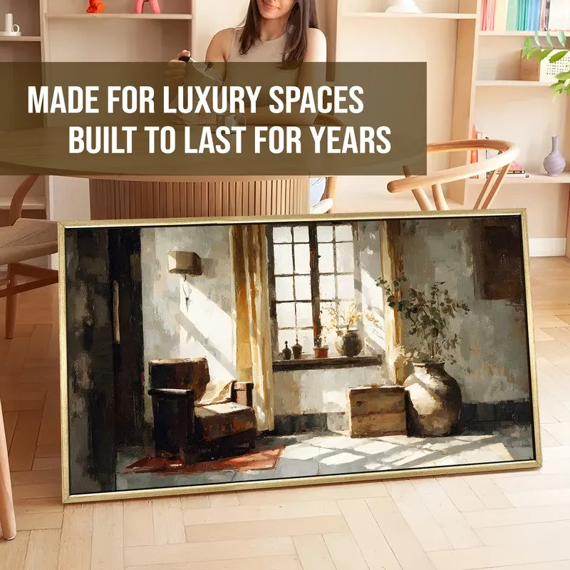 Whispered Light Canvas Wall Painting With Frame media 5