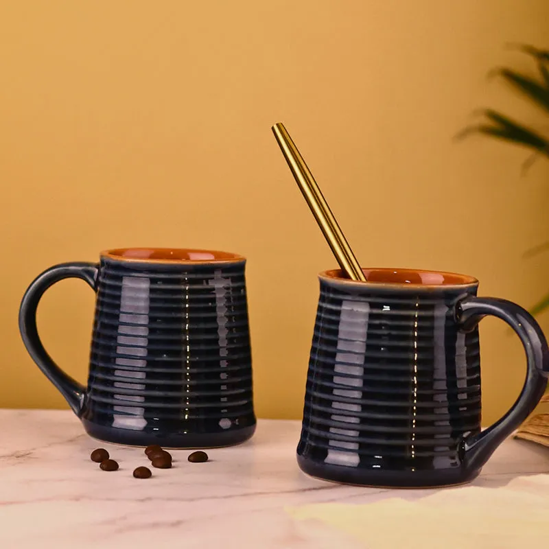 Alvira Ceramic Coffee Mug (250 mL) - Black media 3