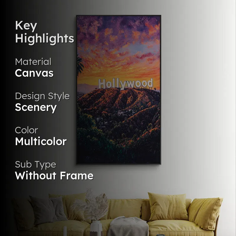 Hollywood Sunset Wall Painting media 2
