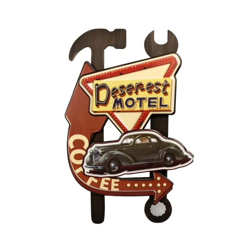 Deser-Est Motel Retro Metal Wall Accent media 4