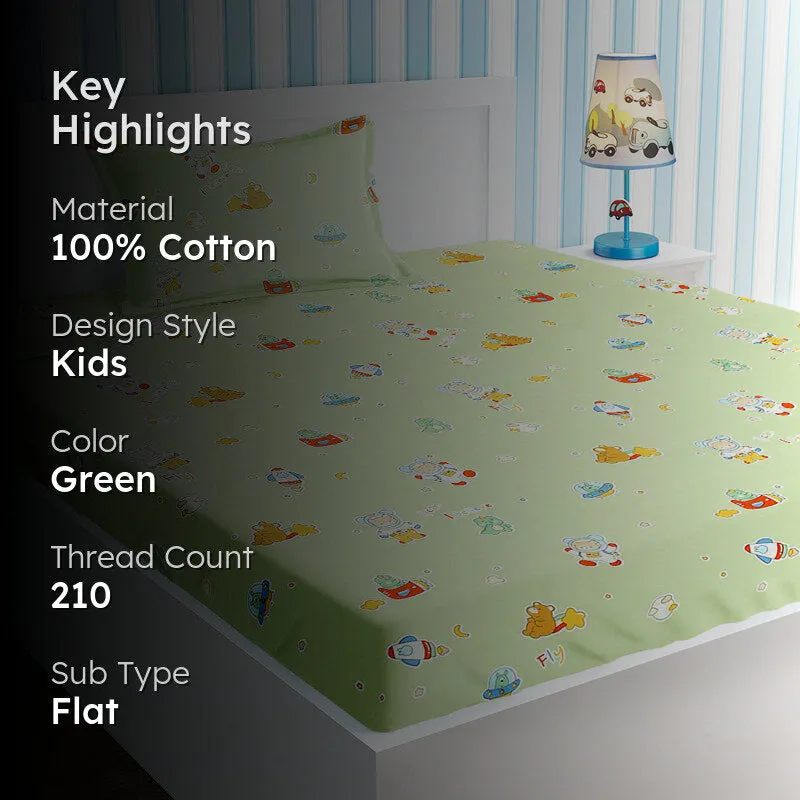 Dream Rocket Kids Cotton Bedsheet - 210 TC media 2