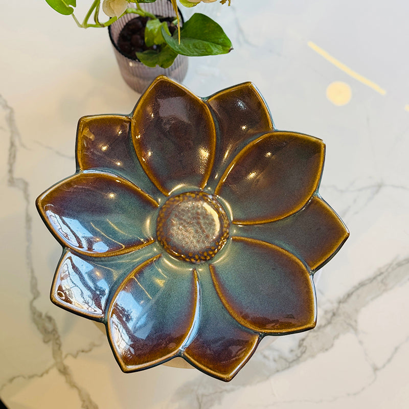 PetalCraft Ceramic Chip & Dip Platter media 6
