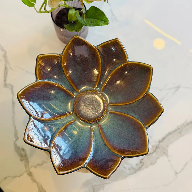 PetalCraft Ceramic Chip & Dip Platter media 6