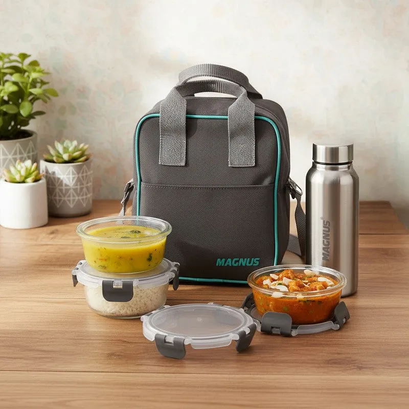 Clyro Lunch Box with Bottle & Lunch Bag - Five Piece Set media 1