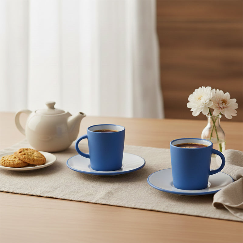 Klyvo Cup & Saucer (70 mL) - Set of Two