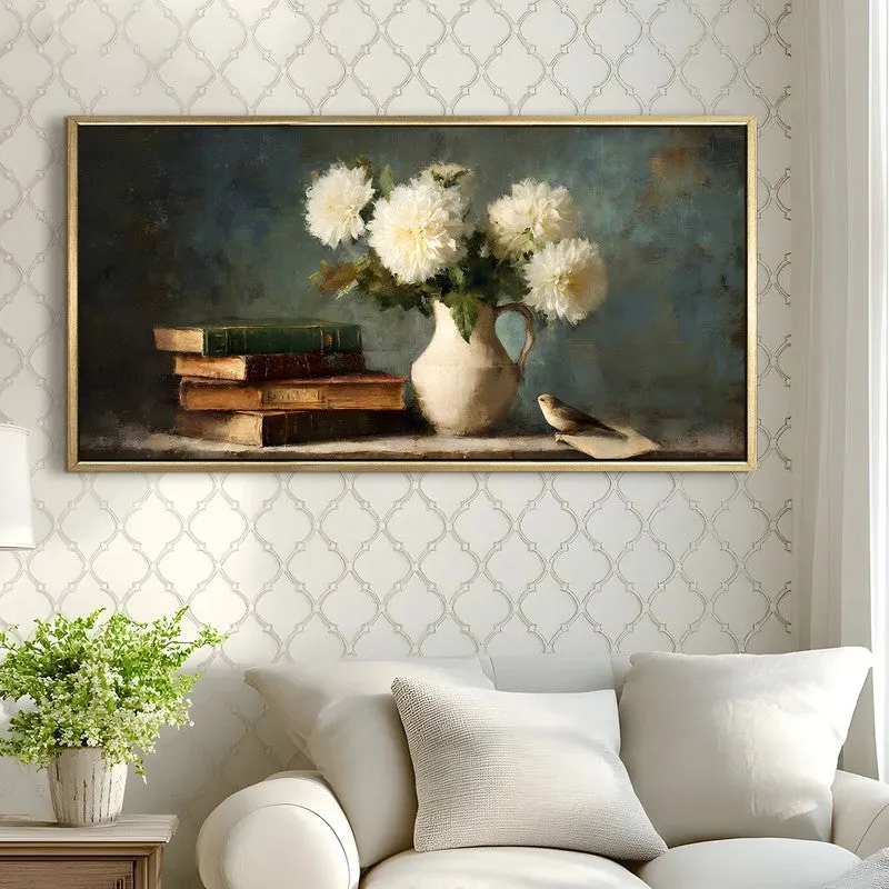 Pastel Haven Canvas Wall Painting With Frame media 4