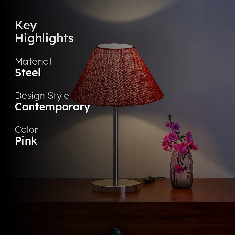 Noctra Glow Viro Metal Table Lamp - Pink media 2