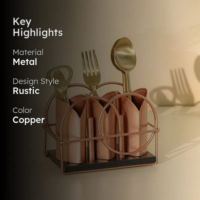 Ferro Metal Cutlery Holder media 2
