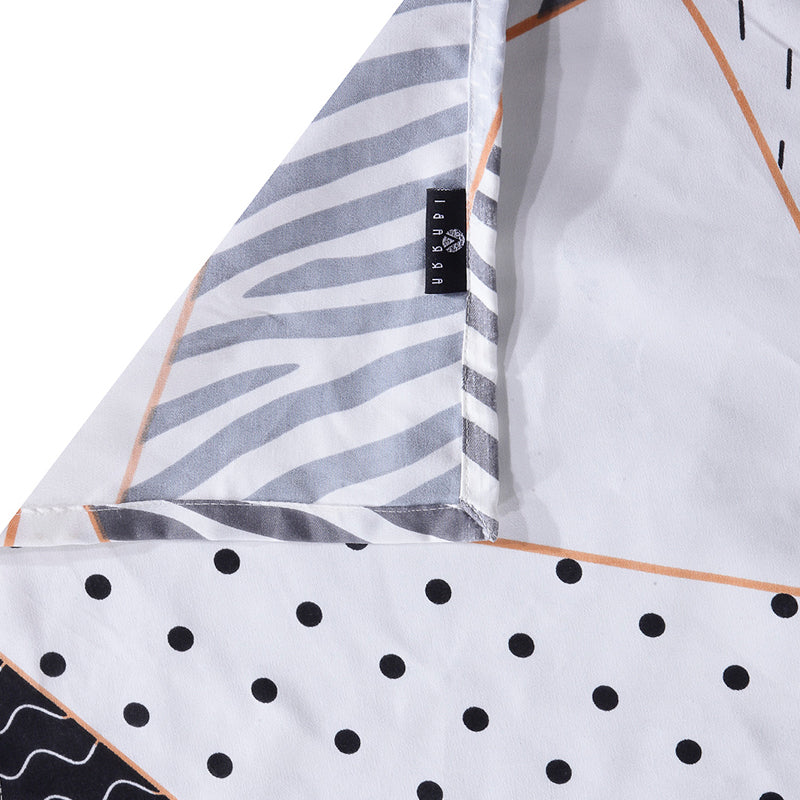 Archie Geometric PolyCotton Bedsheet  - 150 GSM media 5