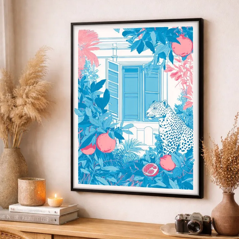 Safari Mood Canvas Wall Painting - Black Frame media 3